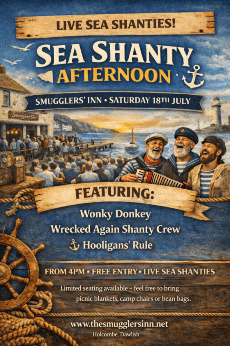 Sea Shanty Afternoon - Saturday 18th July from 4pm